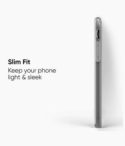 An image showcasing a soft silicone phone case highlighting it's sleek and lightweight feature.
