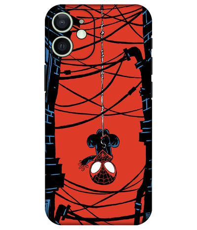 Image of a phone case featuring a mobile skin with a graphic design.