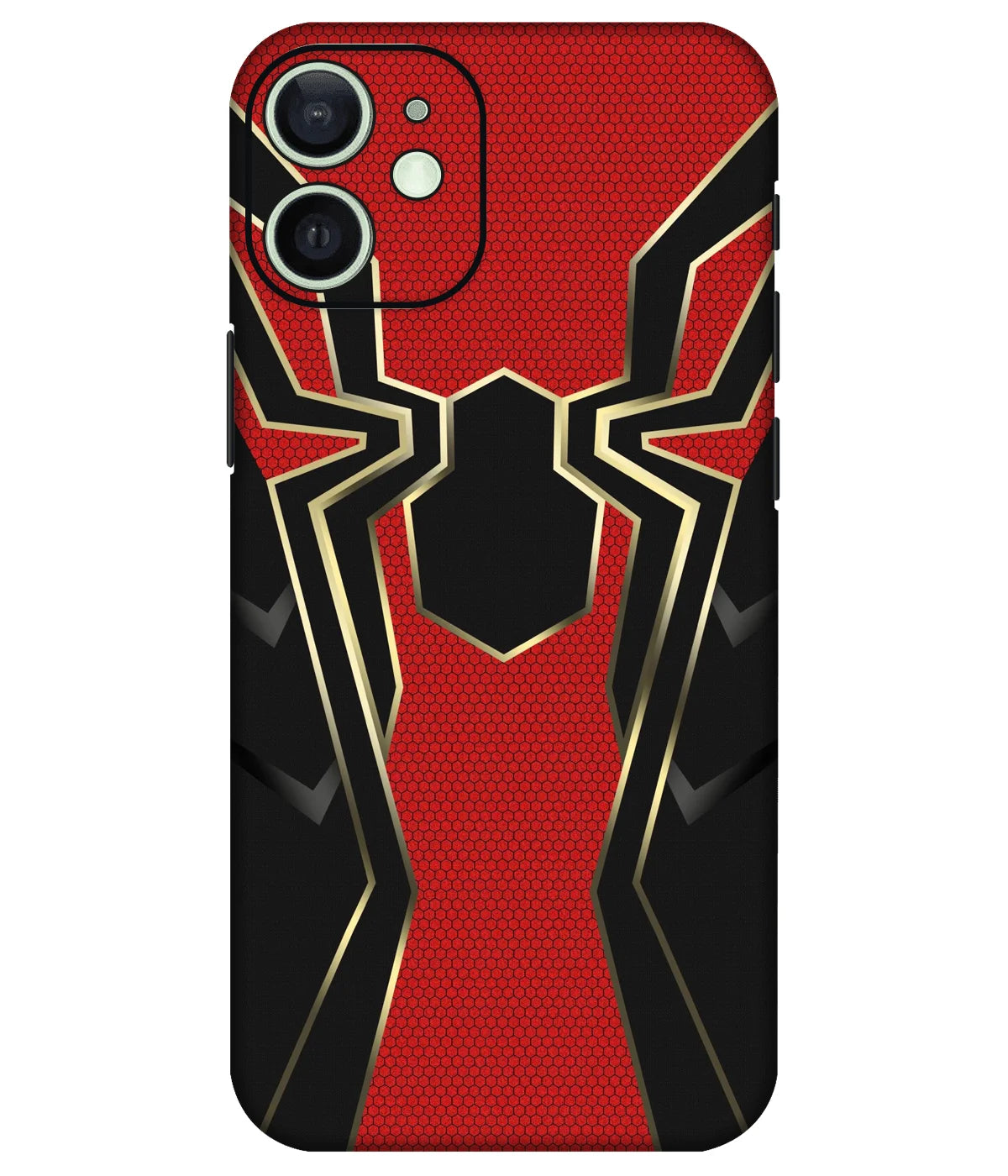 Image of a phone case featuring a mobile skin with a graphic design.