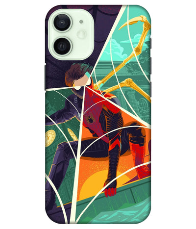 A product shot of a slim hard case with a colorful design.