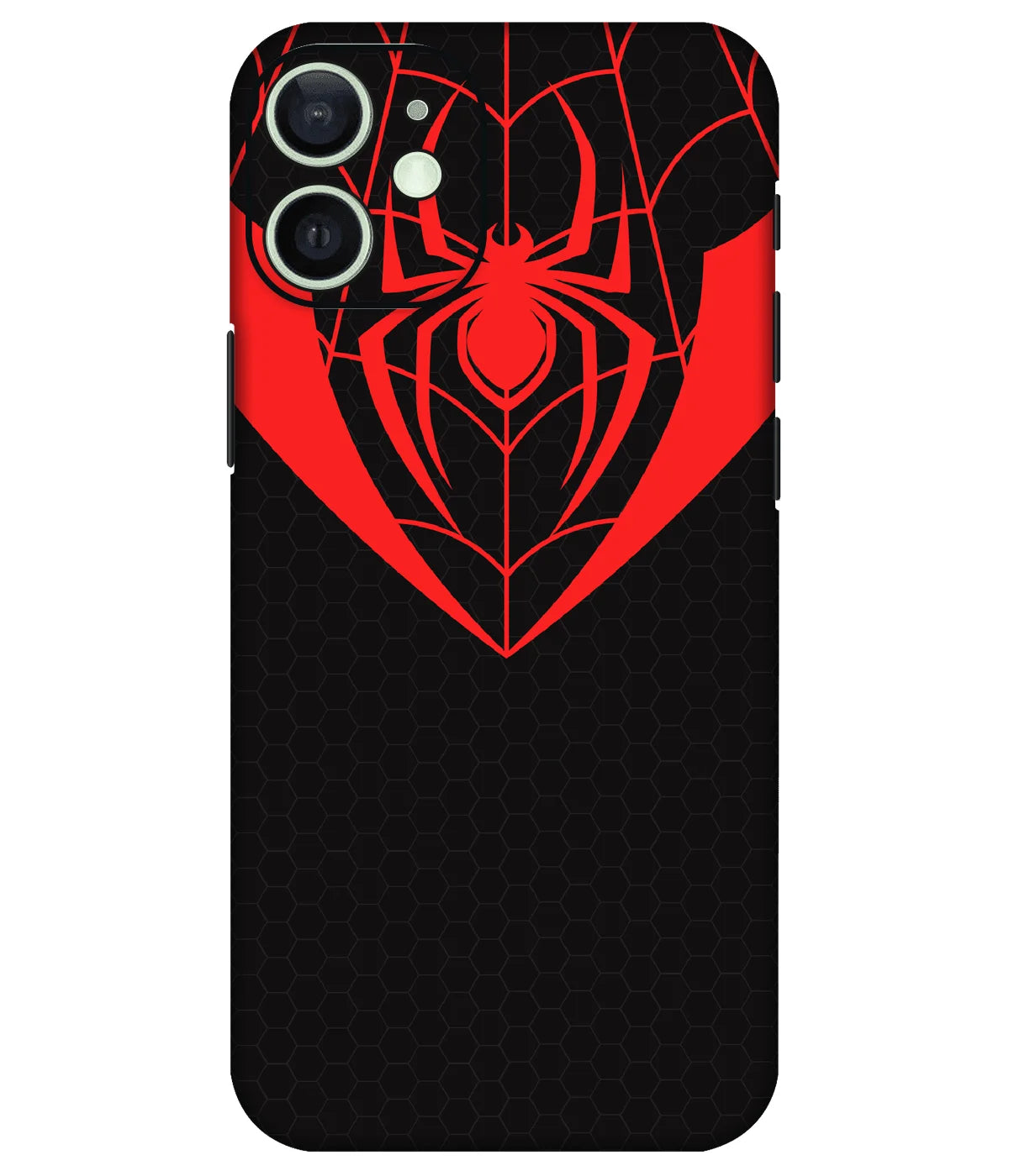 Image of a phone case featuring a mobile skin with a graphic design.