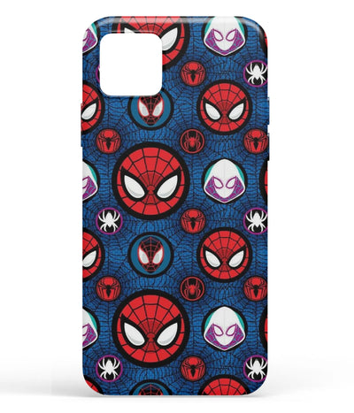A front-on view of soft silicone phone case with a colorful design.