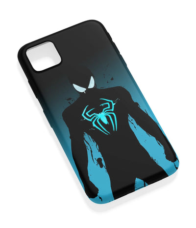 An angled view of a soft silicone case featuring a vibrant design.