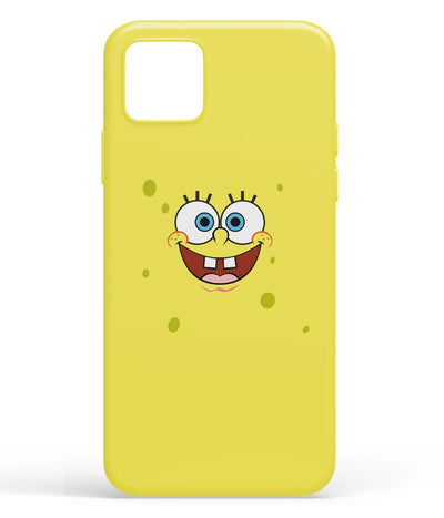 A front-on view of soft silicone phone case with a colorful design.
