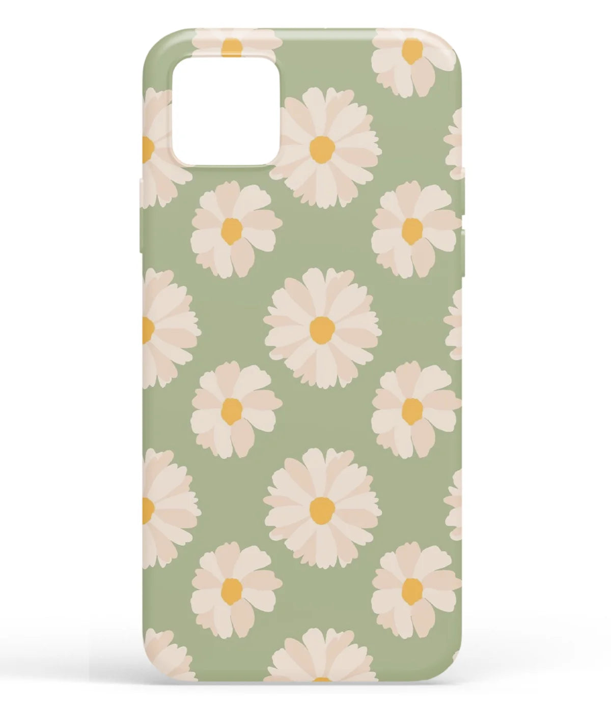 A front-on view of soft silicone phone case with a colorful design.