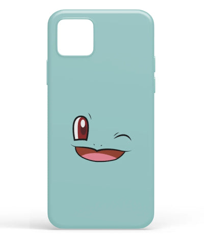 A front-on view of soft silicone phone case with a colorful design.