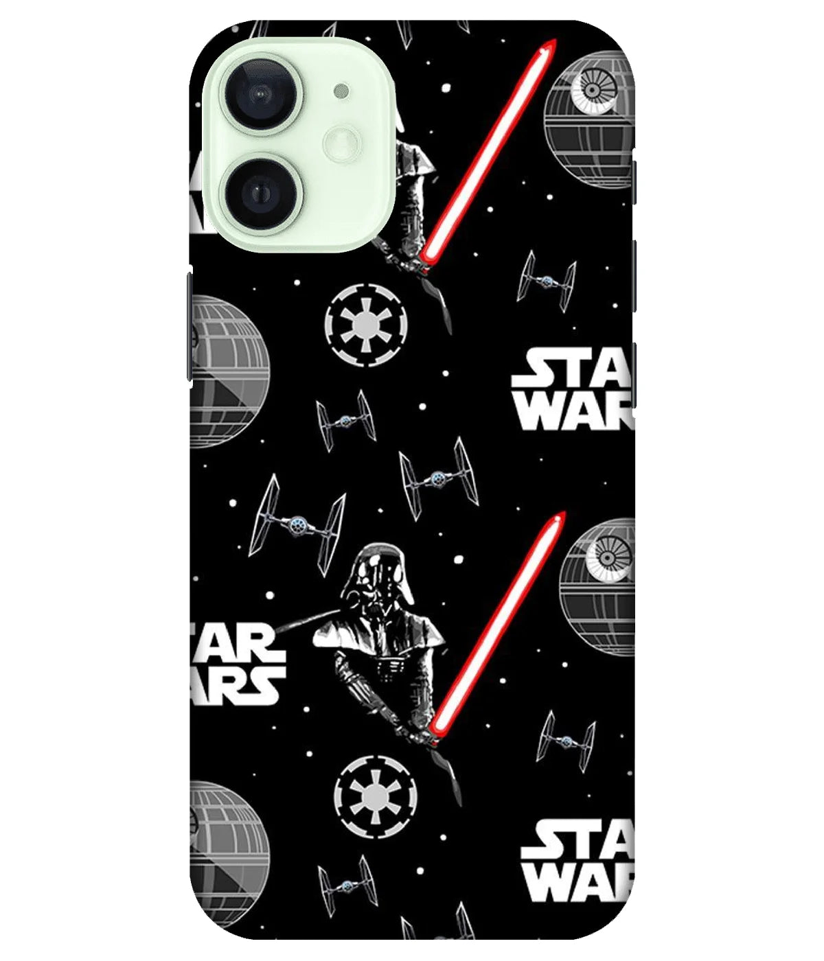 A product shot of a slim hard case with a colorful design.