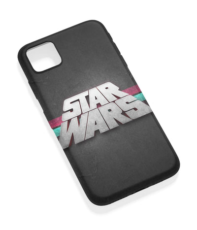 An angled view of a soft silicone case featuring a vibrant design.