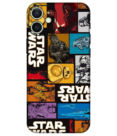 Image of a phone case featuring a mobile skin with a graphic design.