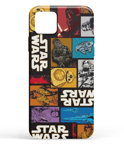 A front-on view of soft silicone phone case with a colorful design.