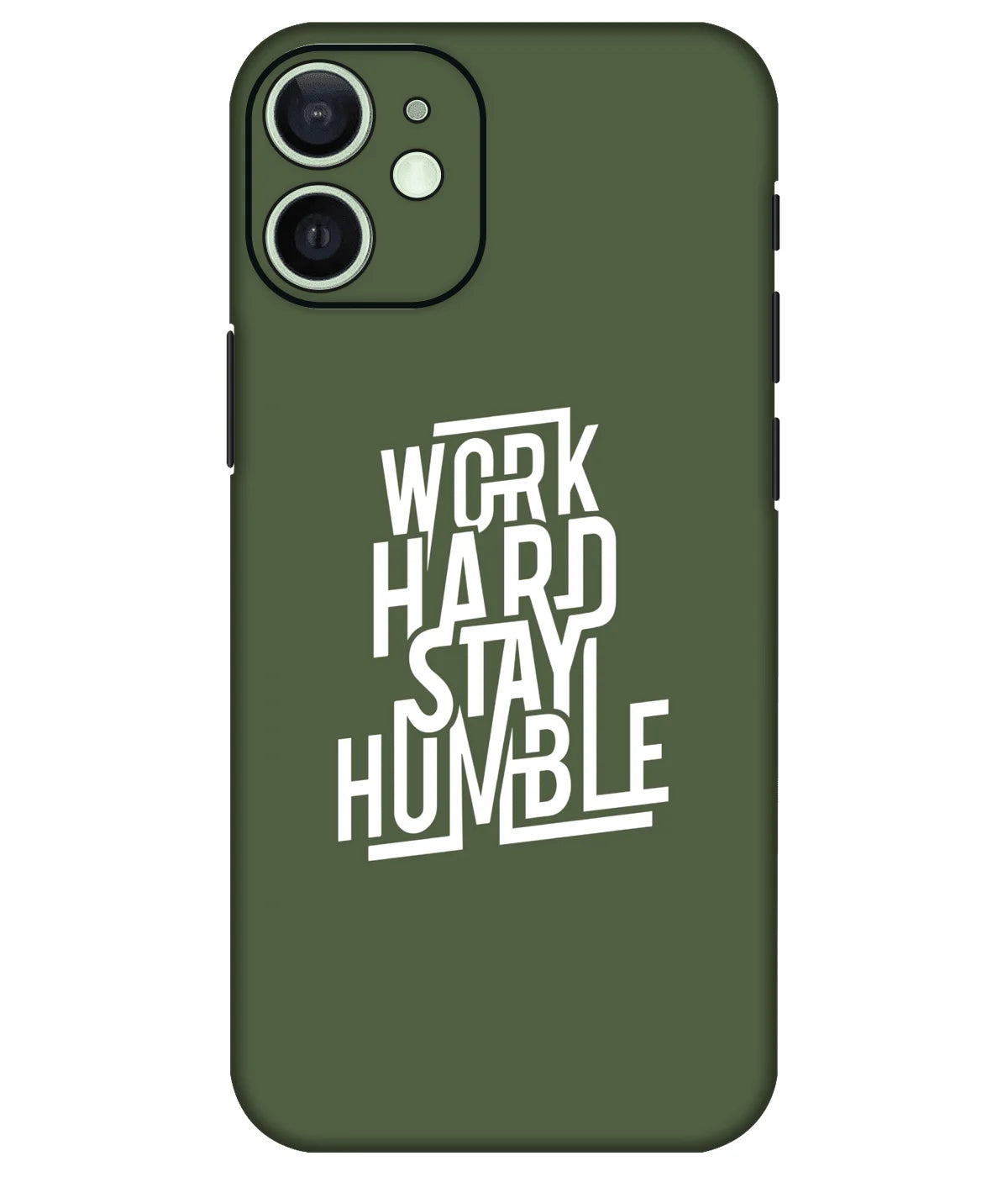 Image of a phone case featuring a mobile skin with a graphic design.