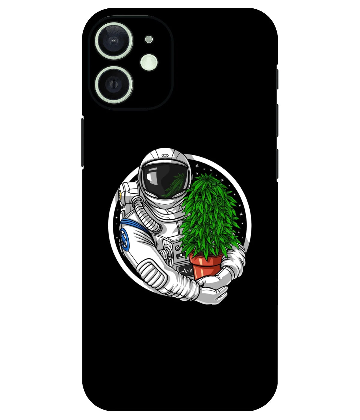Image of a phone case featuring a mobile skin with a graphic design.