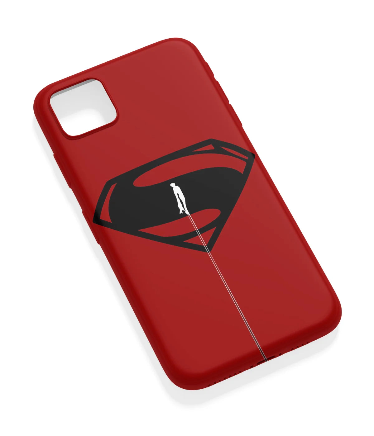 An angled view of a soft silicone case featuring a vibrant design.