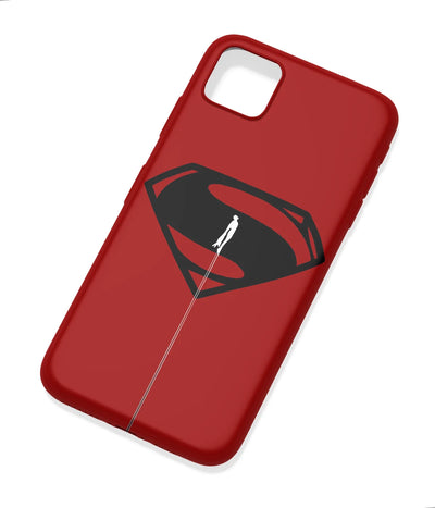 An angled view of a soft silicone case featuring a colorful design.
