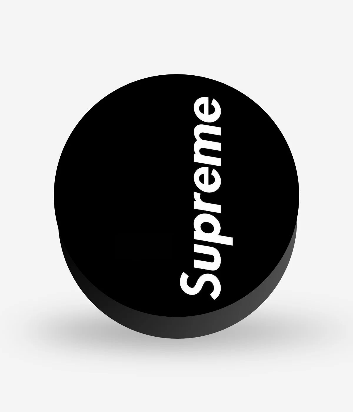 Mobile phone grip with a colorful design on a white background