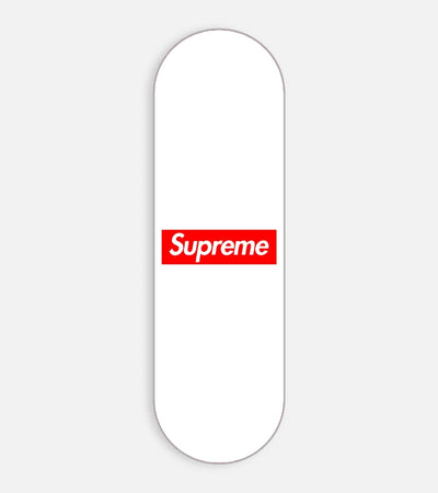 Mobile phone grip slider with a colorful design on a white background