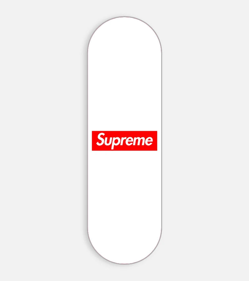 Supreme White Logo Phone Grip Slider
