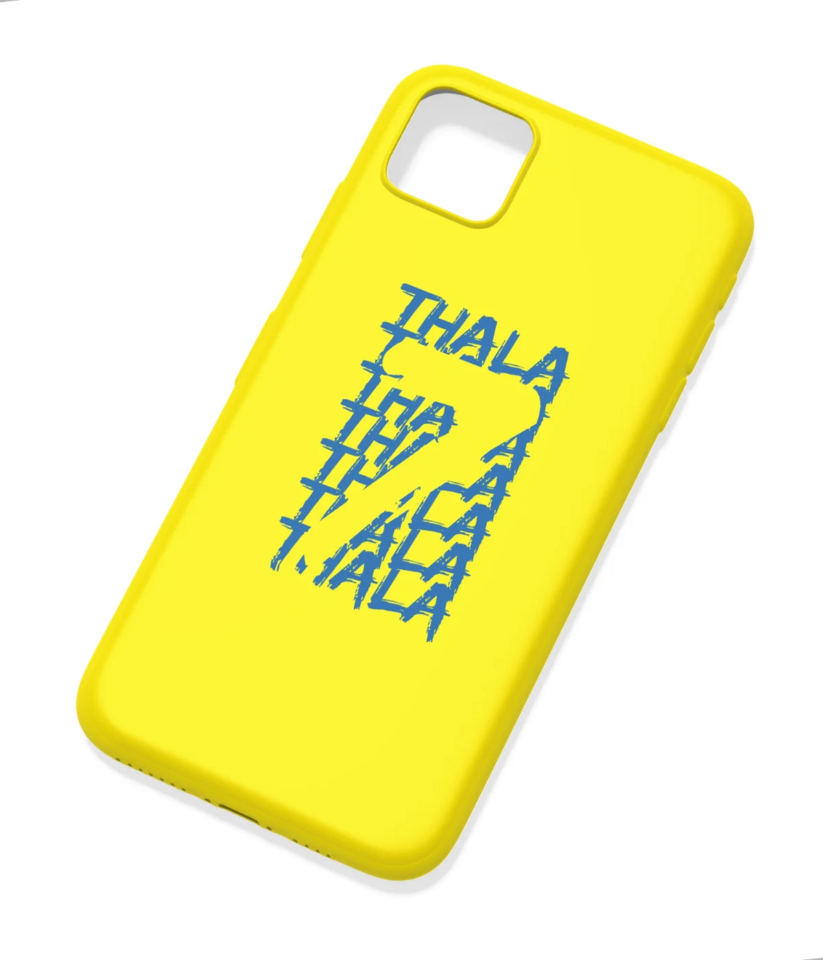 An angled view of a soft silicone case featuring a colorful design.