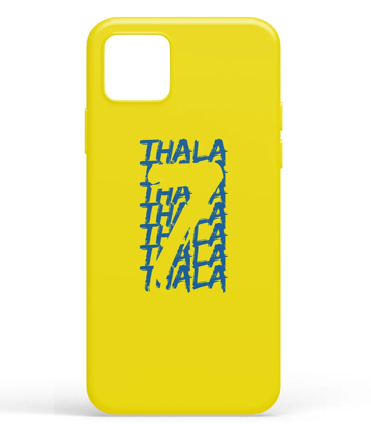 A front-on view of soft silicone phone case with a colorful design.