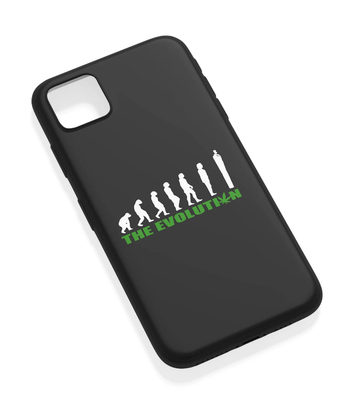 An angled view of a soft silicone case featuring a vibrant design.