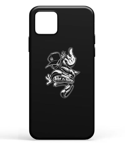 A front-on view of soft silicone phone case with a colorful design.