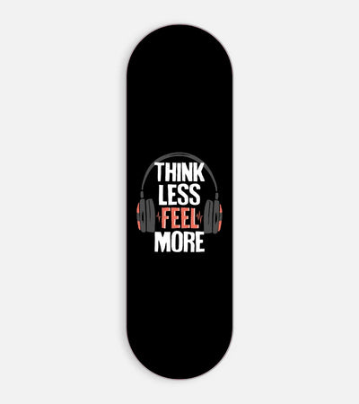 Mobile phone grip slider with a colorful design on a white background