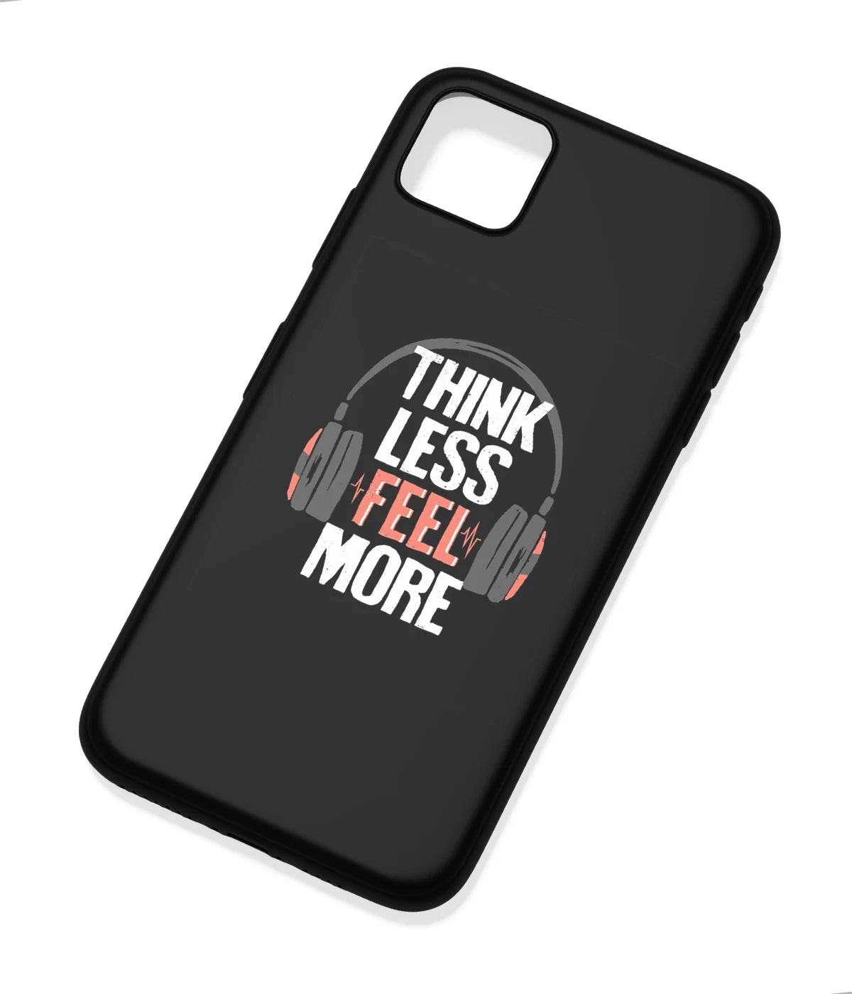 An angled view of a soft silicone case featuring a colorful design.