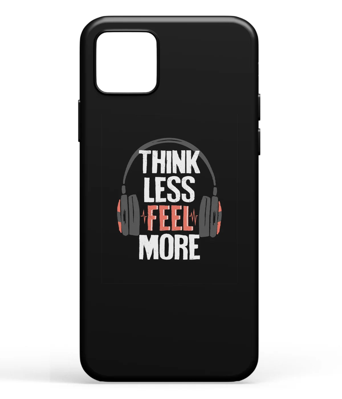 A front-on view of soft silicone phone case with a colorful design.