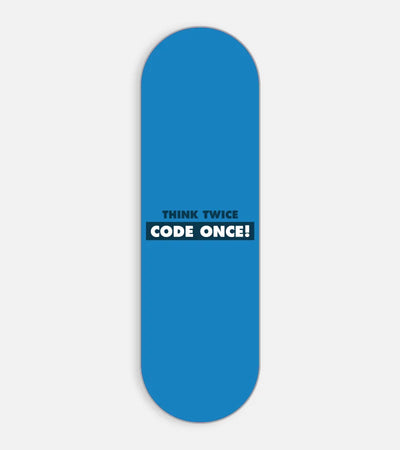 Mobile phone grip slider with a colorful design on a white background