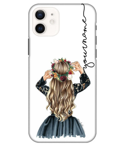 A product shot of a slim hard case with a customizable name.