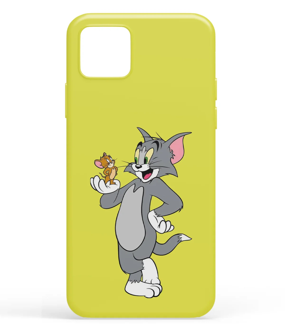 A front-on view of soft silicone phone case with a colorful design.