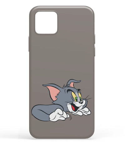 A front-on view of soft silicone phone case with a colorful design.