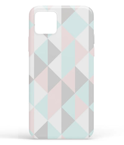 A front-on view of soft silicone phone case with a colorful design.
