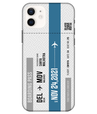 A product shot of a slim hard case with a customizable name.