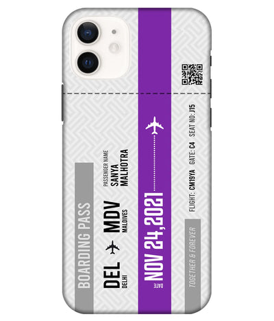 A product shot of a slim hard case with a customizable name.