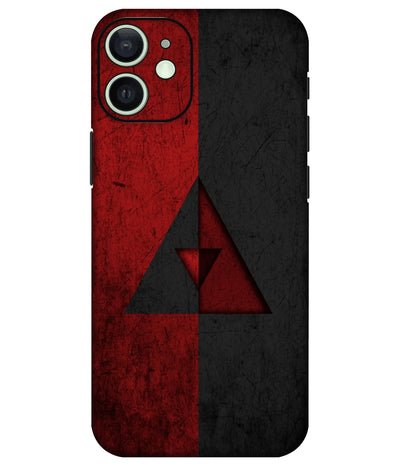 Image of a phone case featuring a mobile skin with a graphic design.