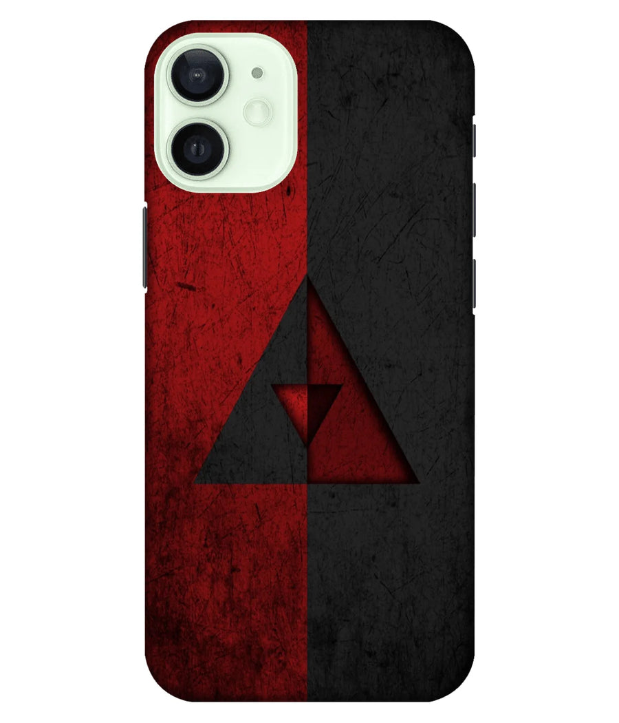 Triangle Art Black Red Slim Hard Case