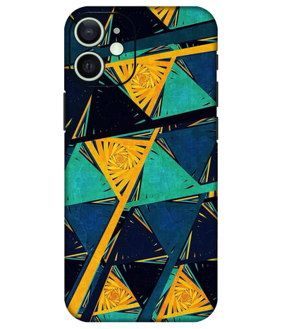 Image of a phone case featuring a mobile skin with a graphic design.