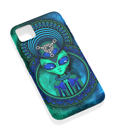 An angled view of a soft silicone case featuring a vibrant design.