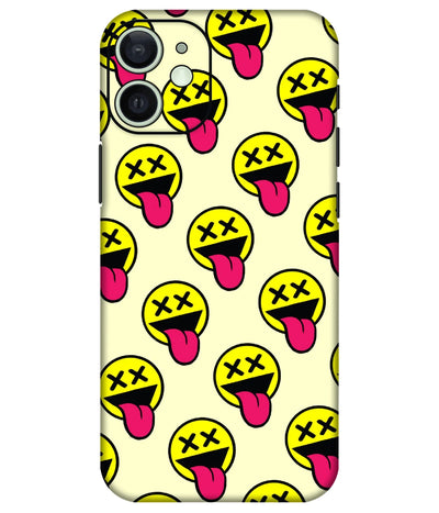 Image of a phone case featuring a mobile skin with a graphic design.