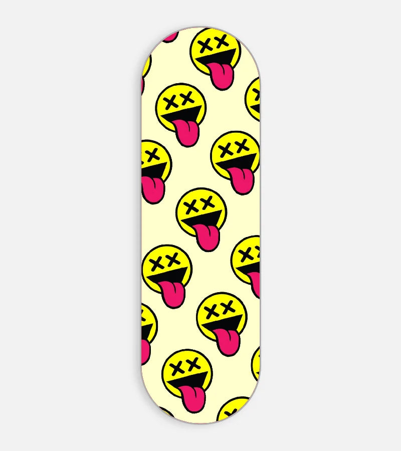 Trippy Emoji Pattern Phone Grip Slider