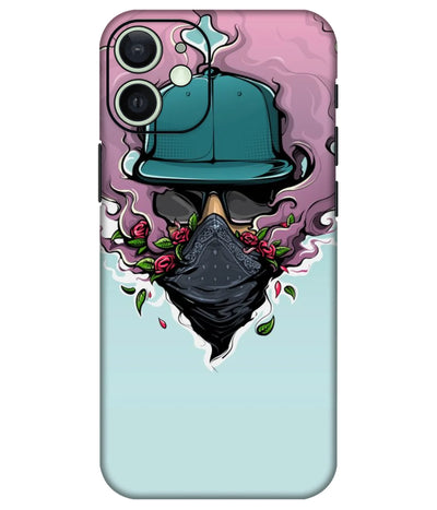 Image of a phone case featuring a mobile skin with a graphic design.