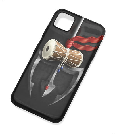 An angled view of a soft silicone case featuring a colorful design.