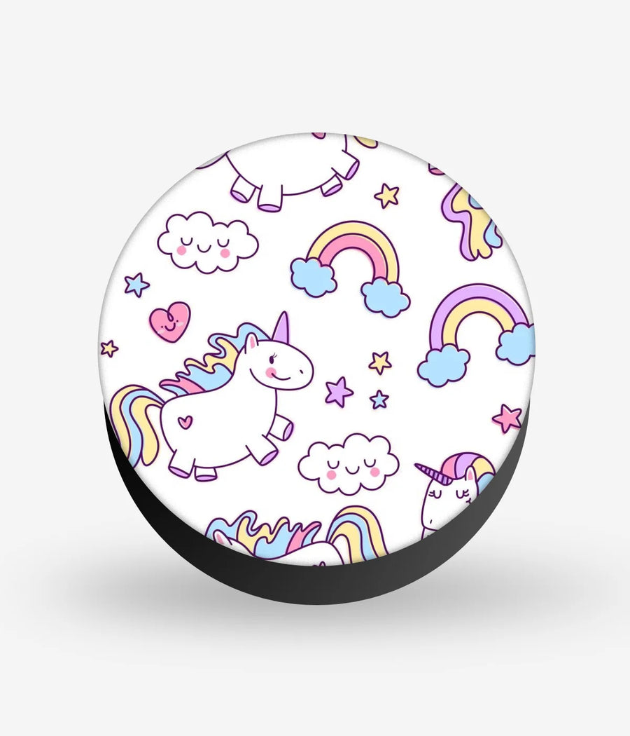 Unicorn Pattern Art Phone Grip