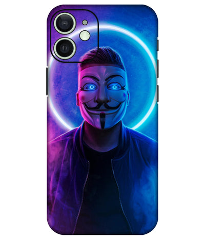 Image of a phone case featuring a mobile skin with a graphic design.