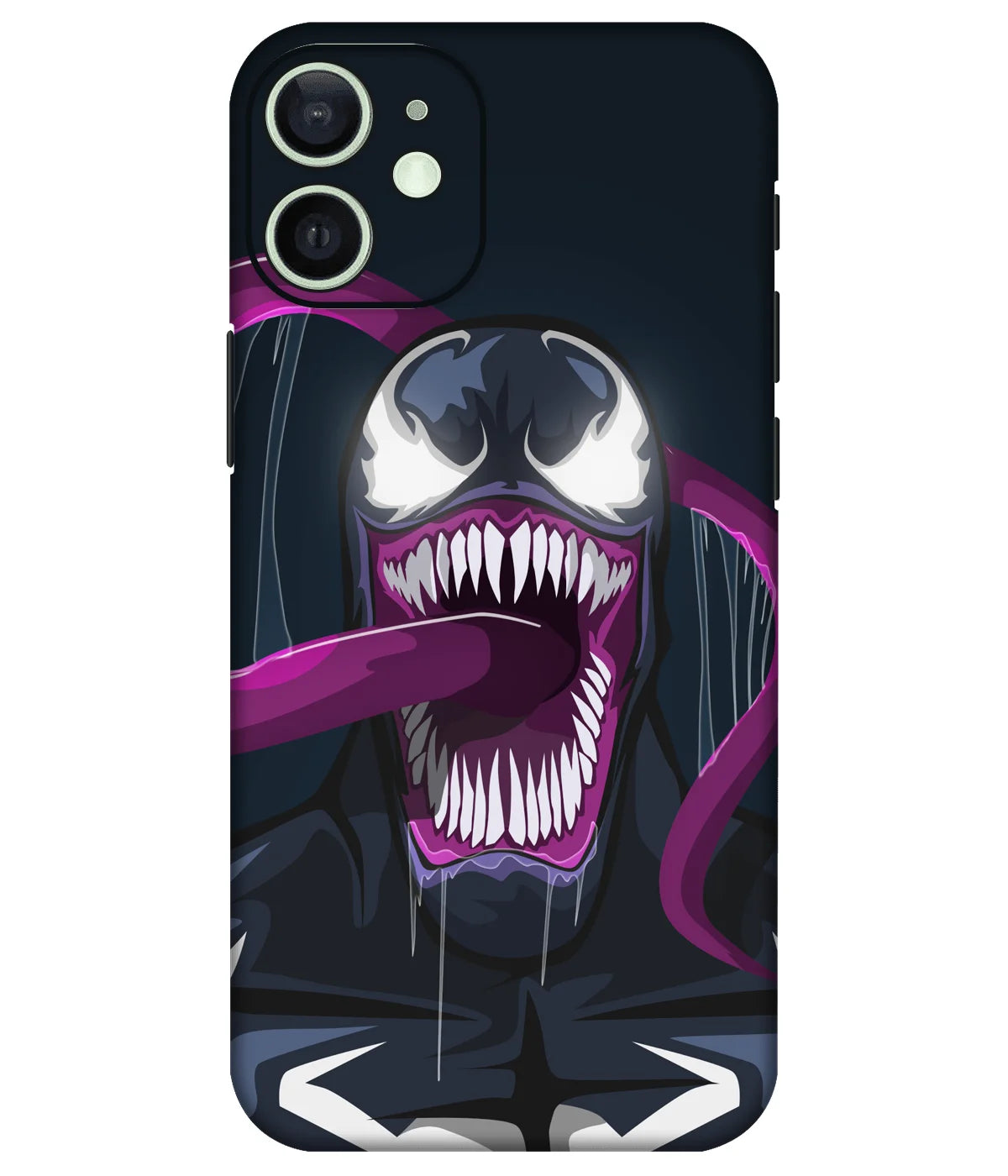 Image of a phone case featuring a mobile skin with a graphic design.
