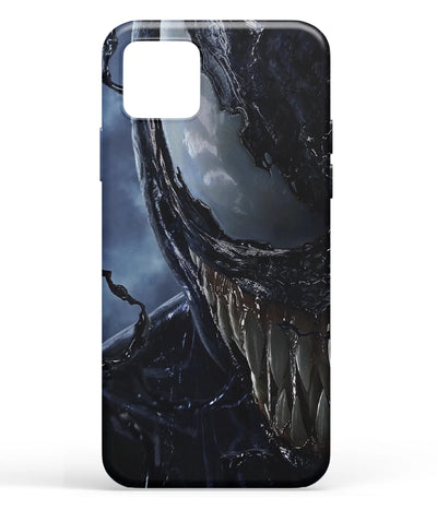 A front-on view of soft silicone phone case with a colorful design.