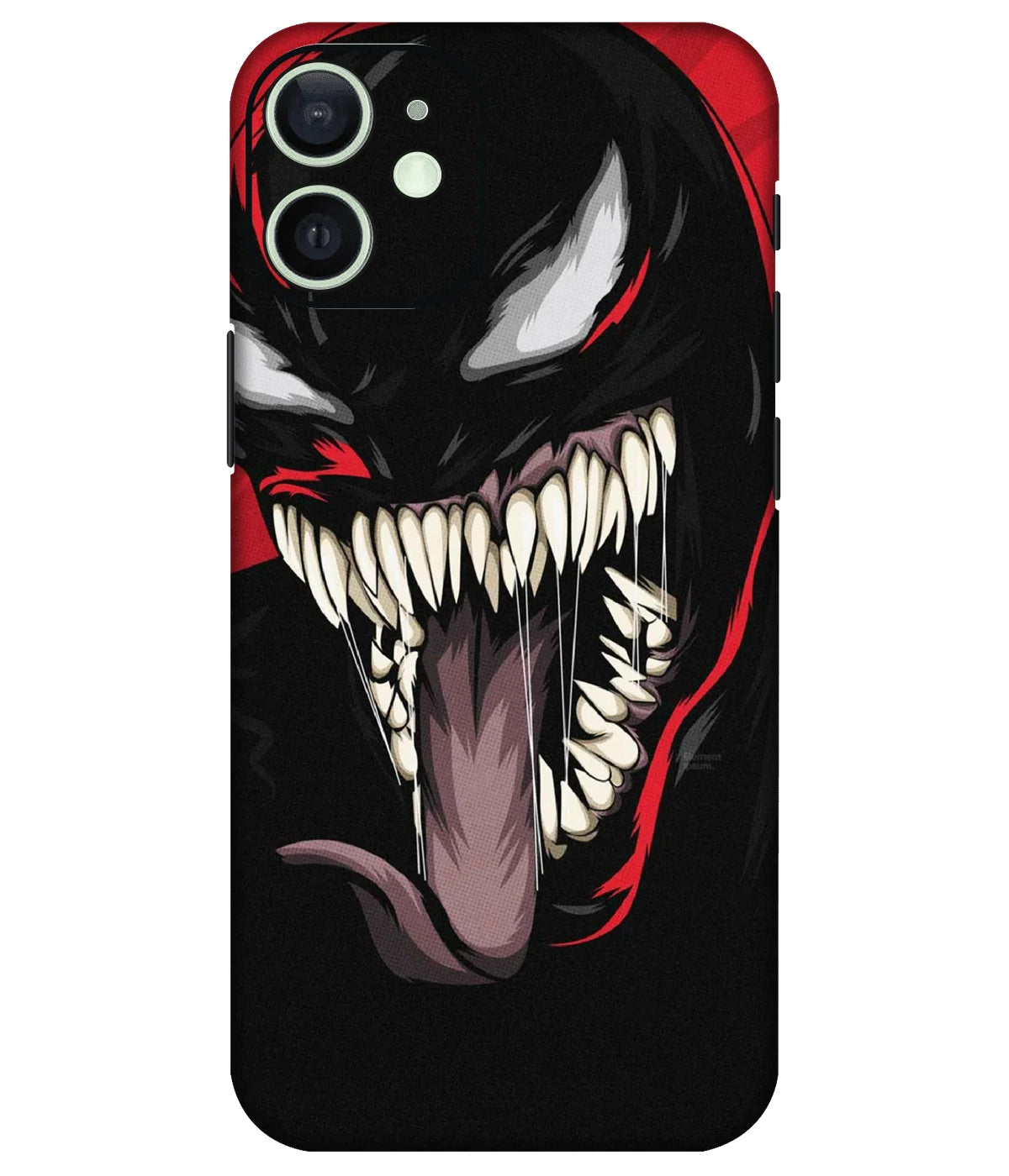 Image of a phone case featuring a mobile skin with a graphic design.