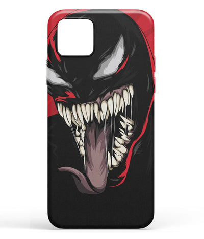 A front-on view of soft silicone phone case with a colorful design.
