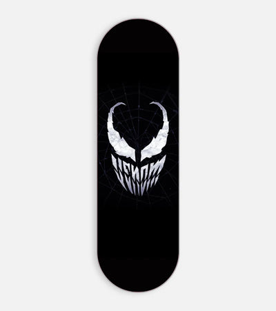 Mobile phone grip slider with a colorful design on a white background